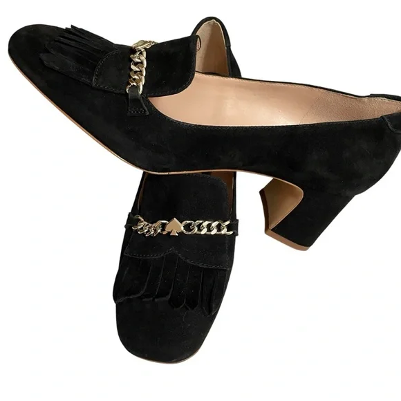 Kate Spade Womens Black Suede 2" Pumps Size 8.5 B - Picture 2 of 10